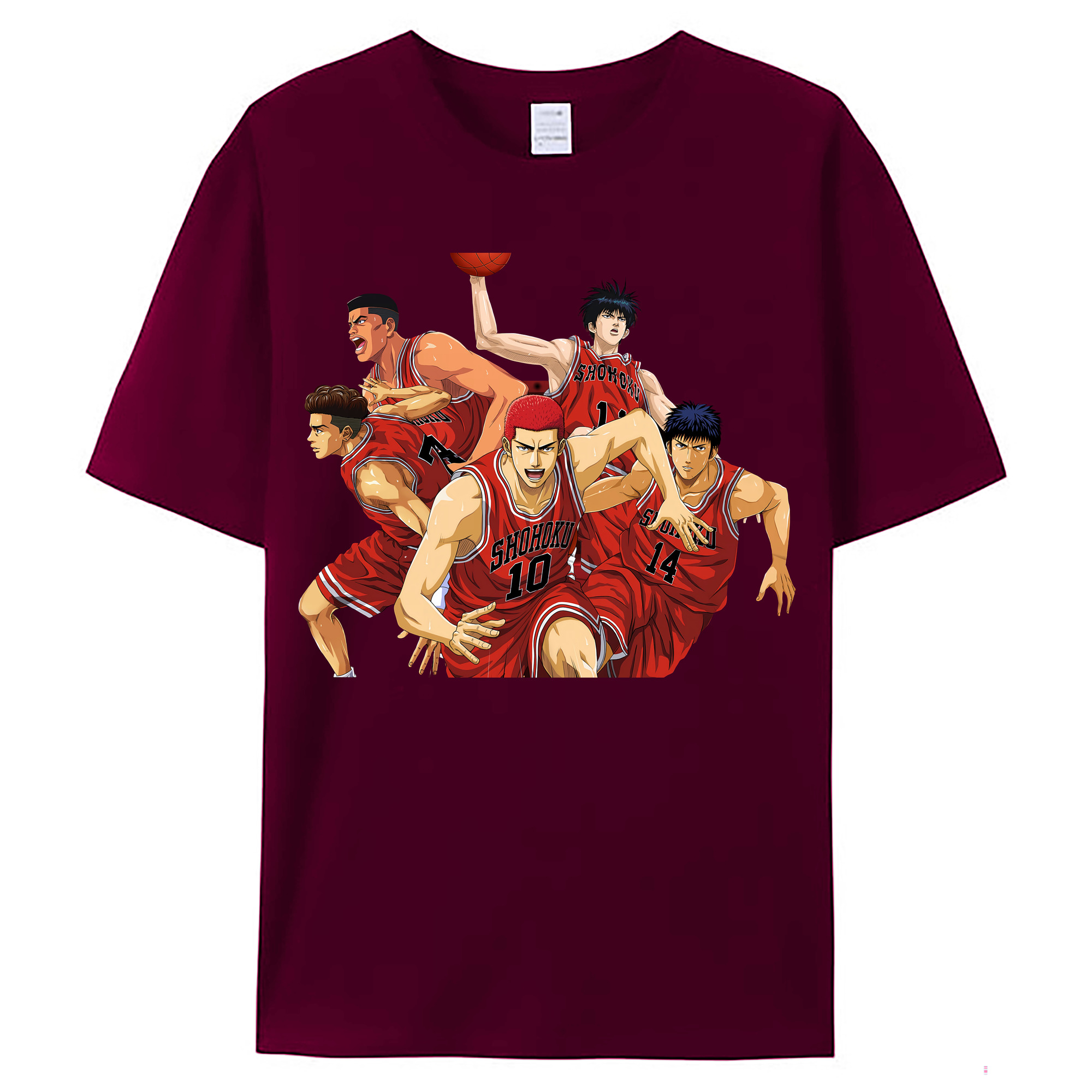 （画像用） SLAM DUNK／スラムダンク レディースカジュアルプリントTシャツ（綿100％）